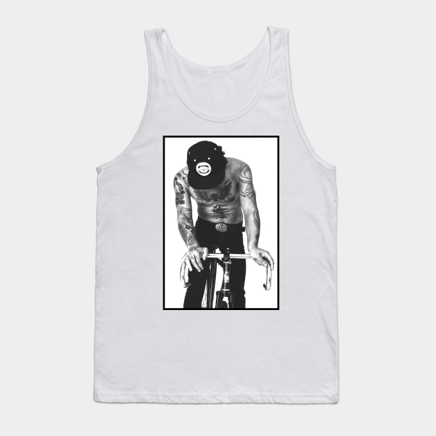 Urban man on a bike Tank Top by Anthony88